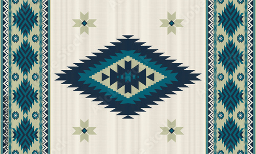 American tribal ethnic native pattern.Traditional Navajo,Aztec,Apache,Southwest and Mexican style fabric pattern.Abstract vector motifs pattern.For fabric,clothing,blanket,carpet,woven,wrap,decoration
