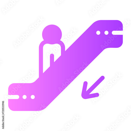 escalator gradient icon