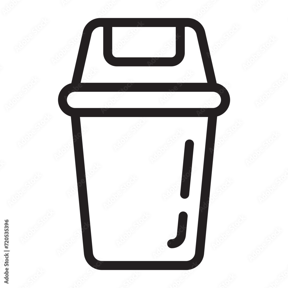 recycle bin line icon recycle bin line icon