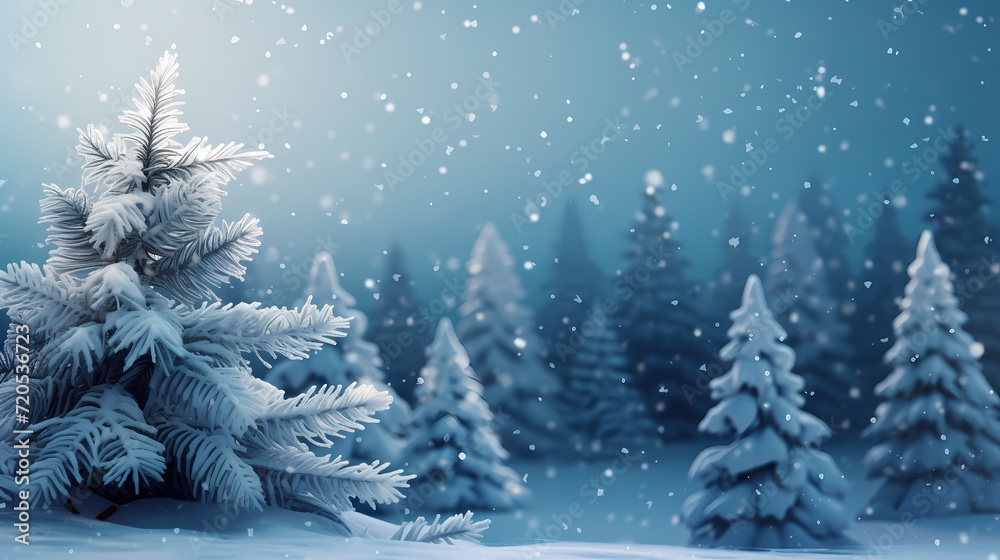 Beautiful winter Christmas glowing background with falling snowflakes, winter background Beautiful winter Christmas glowing background with falling snowflakes, winter background