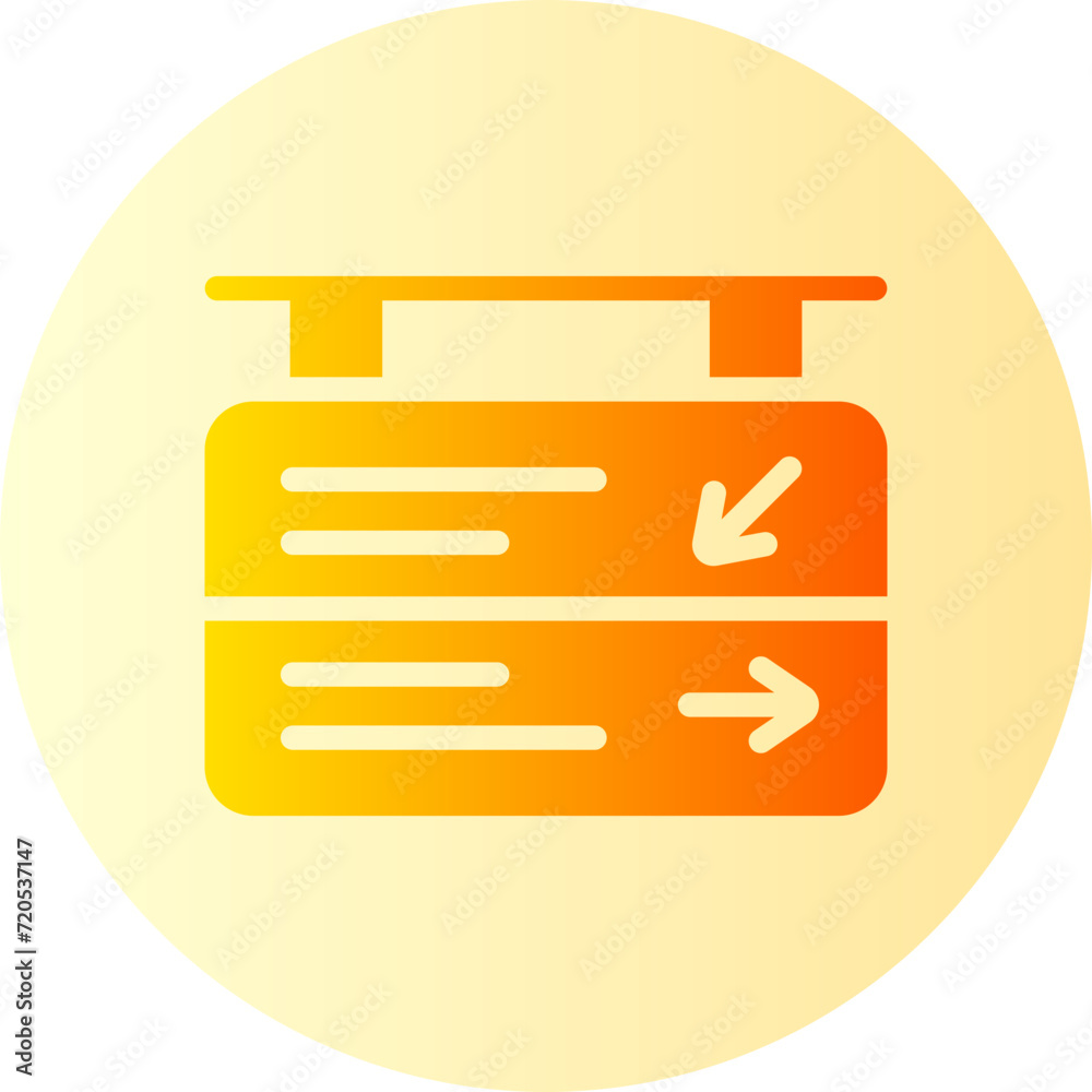 direction gradient icon direction gradient icon