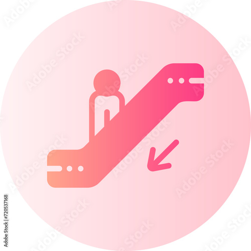 escalator gradient icon