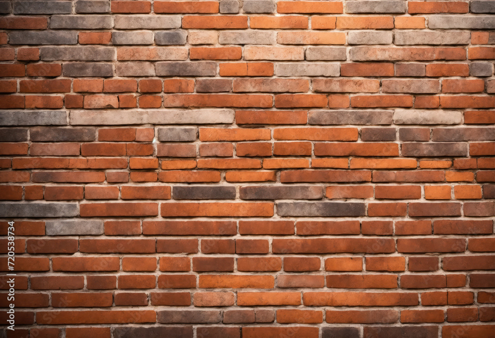 Fototapeta premium Une matière de mur de brique - generative AI.