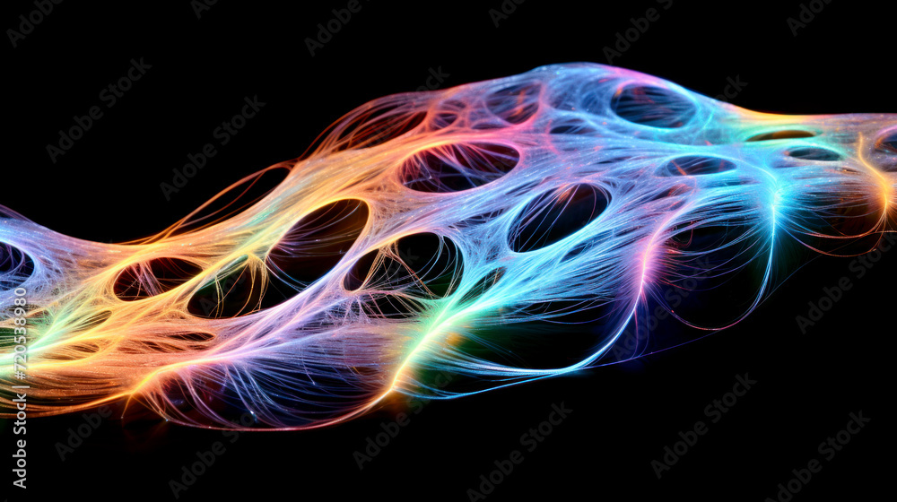 Fototapeta premium Abstract colorful pattern, future physics concept