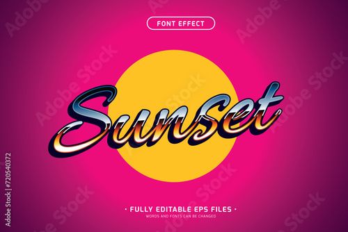 vintage chromatic style text effect