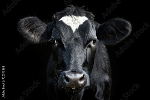 Portrait of a Cow: Close-up on a Farm Animal