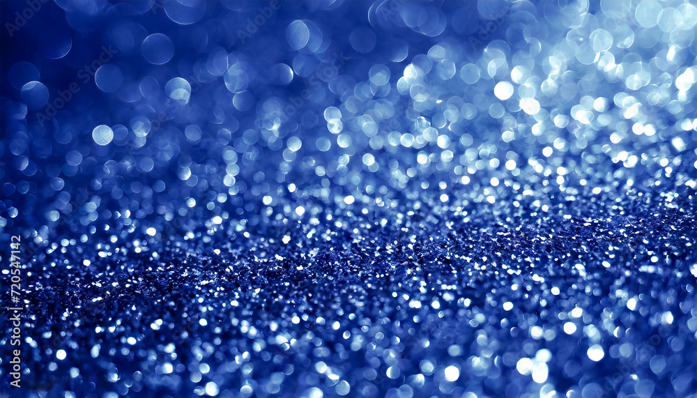 Sapphire glitter bokeh background