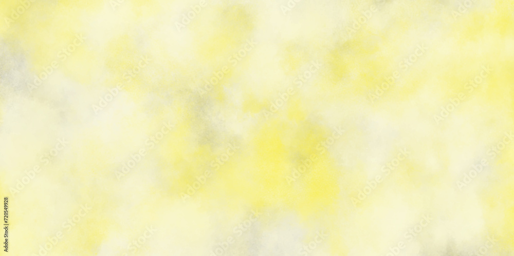yellow and grey Watercolor paint like gradient background pastel ombre style. Grungy old rough paper vintage style color-stained illustration.