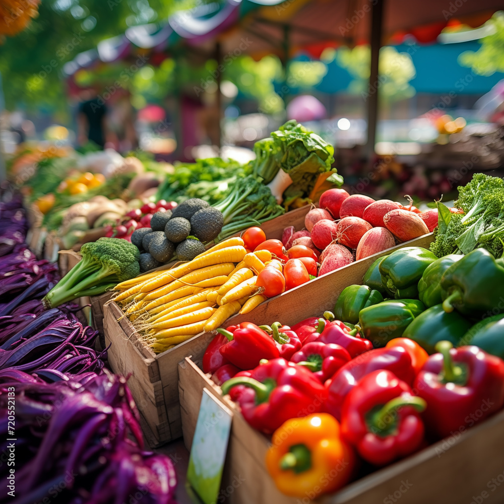 Fresh Produce Market - Colorful Farmers Market