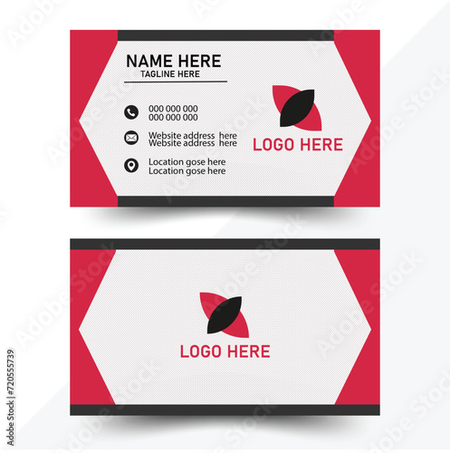 Modern corporate  business card design Professional Business card Visiting card design with pattern double sided business card design template clean template vector design Modern business card .