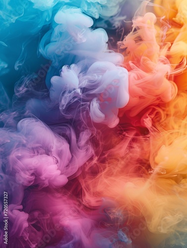 Abstract colored smoke. Explosion of colored powder. Texture background for design, wallpaper, poster, banner. © Svetlana