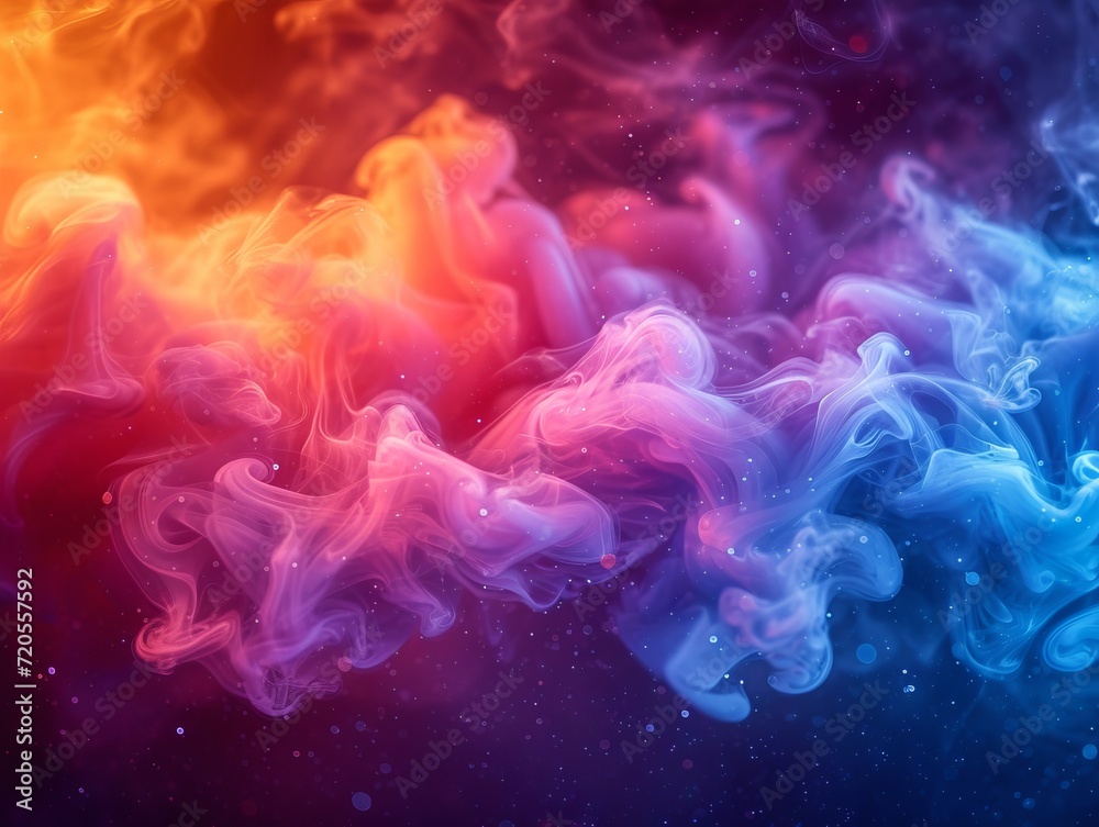 Abstract colored smoke, colorful texture background. Explosion of colored powder. Background for wallpaper, poster, banner.