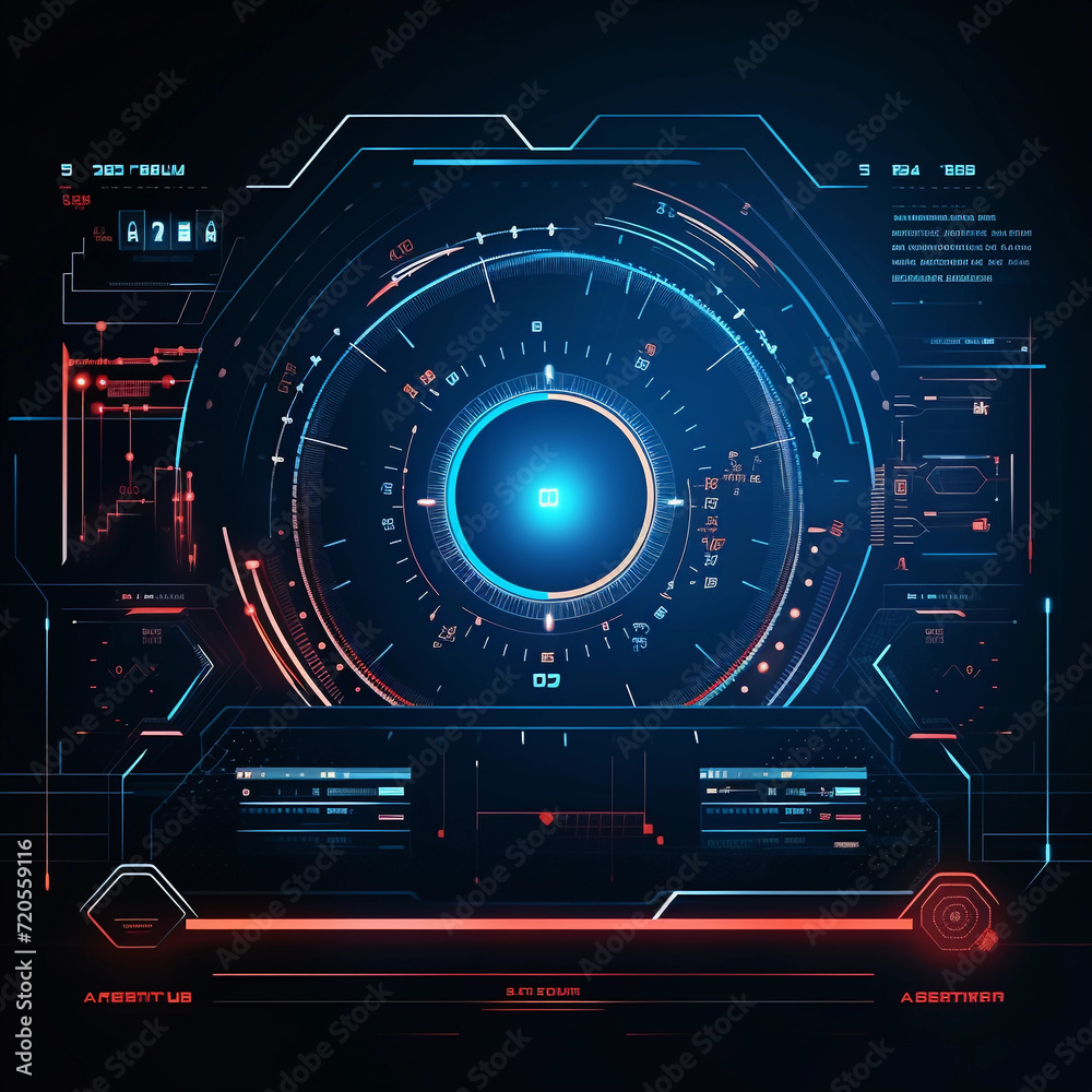 Abstract geometric background hud display innovation monitor technology game graphics. Graphic Art Abstract geometric background hud display innovation monitor technology game graphics. Graphic Art