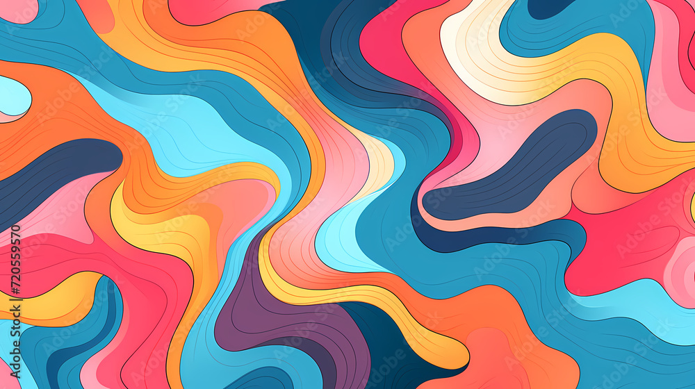 Funny doodle seamless pattern, artistic background Funny doodle seamless pattern, artistic background