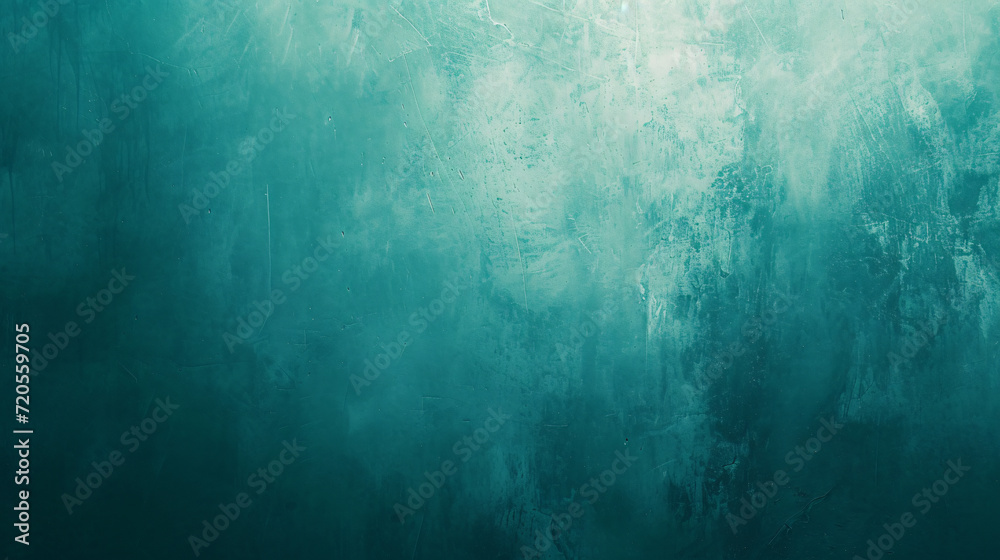 A faded turquoise background evoking a sense of calmness and creativity suitable for artistic compositions. - obrazy, fototapety, plakaty 