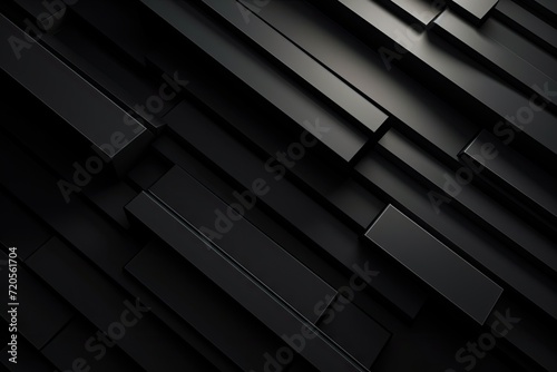 Abstract Black Geometric Shapes Background
