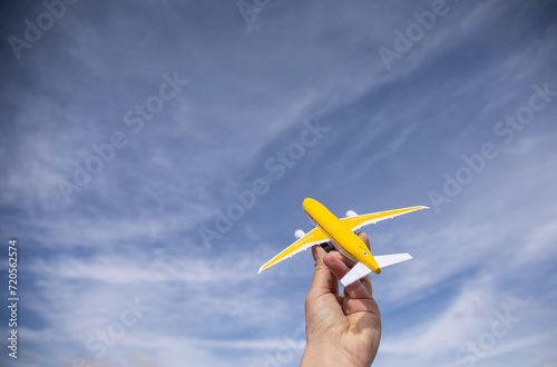 Airplane in hand