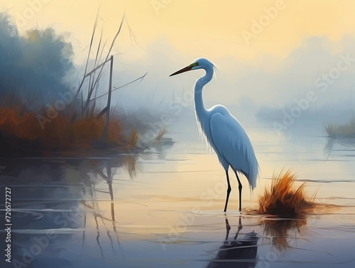 heron in the morning © Business Pics