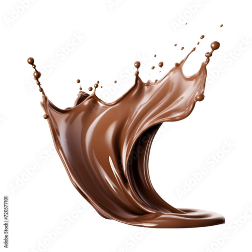 chocolate splash isolated on white png