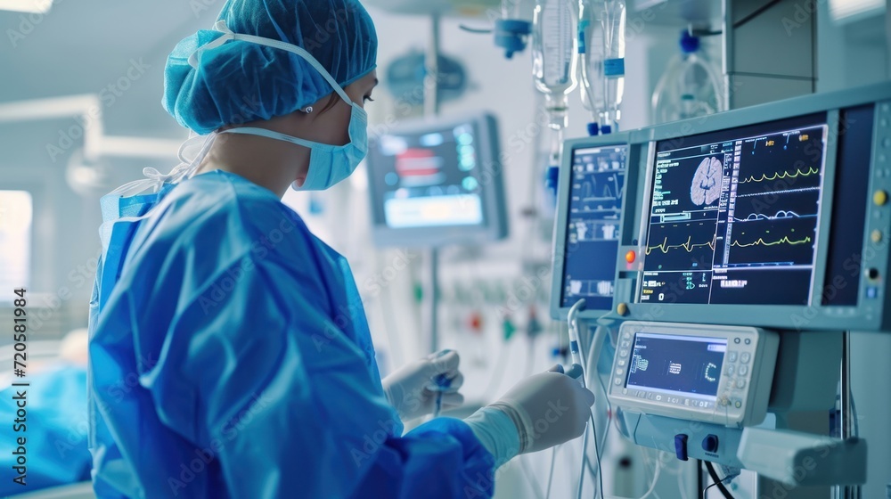medical professional utilizes advanced diagnostic equipment medical professional utilizes advanced diagnostic equipment