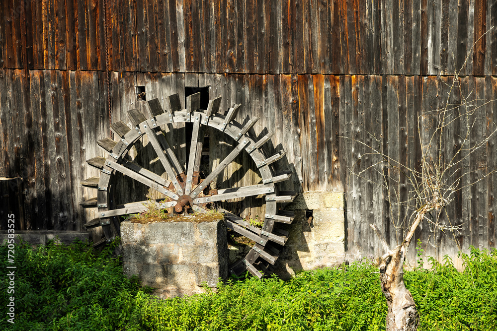 Historische Sägemühle in Wackershofen