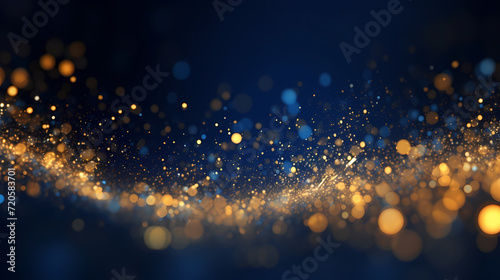 Abstract glitter lights background, blurred bokeh effect, holiday decoration background