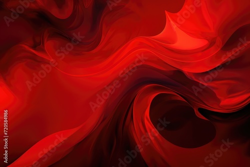 A visually striking red and black swirl background that adds a dynamic and energetic touch to graphic projects, Vibrant red colors abstract wallpaper design, AI Generated