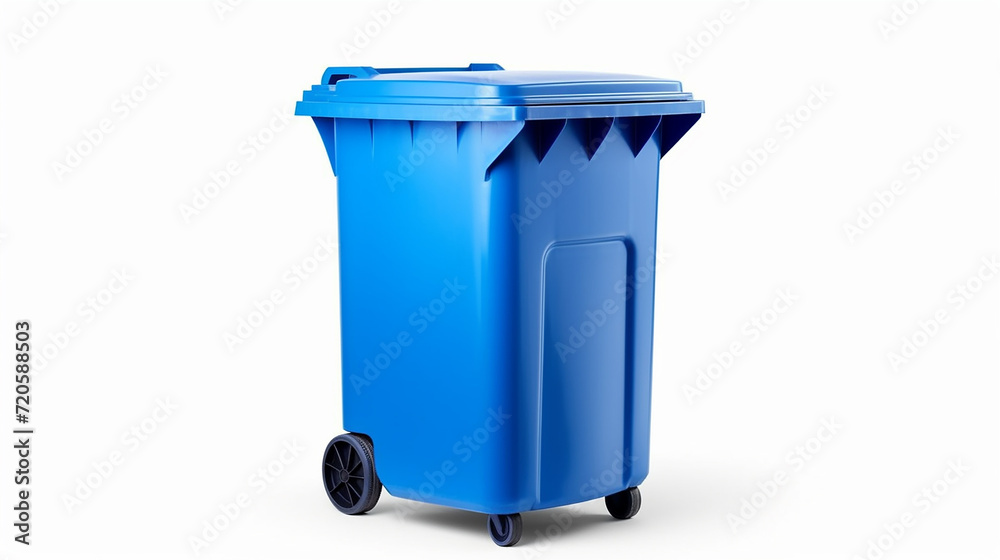 blue garbage bin blue garbage bin