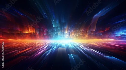 Abstract background of future network technology and network connections