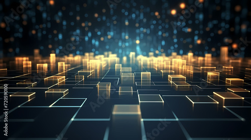 Abstract background of future network technology and network connections