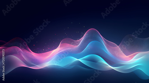 Abstract background of future network technology and network connections