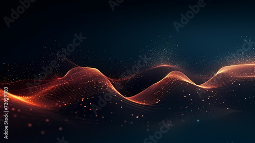 Abstract background of future network technology and network connections