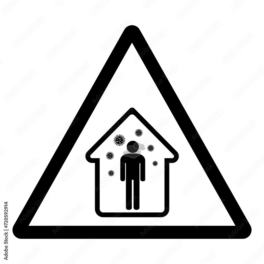 Caution Isolation Room Symbol Sign ,Vector Illustration, Isolate On White Background Label. EPS10 Caution Isolation Room Symbol Sign ,Vector Illustration, Isolate On White Background Label. EPS10