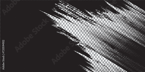 black traced vector texture on white background, overlay monochrome black and white grunge texture
