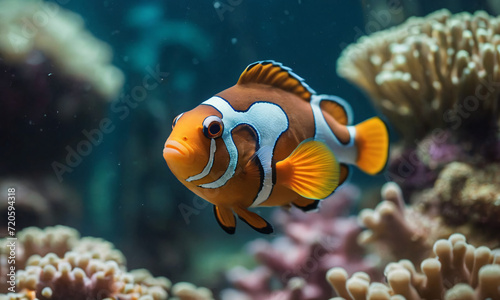  Cute little clown fish