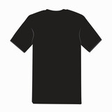 T Shirt black vector icon illustration eps