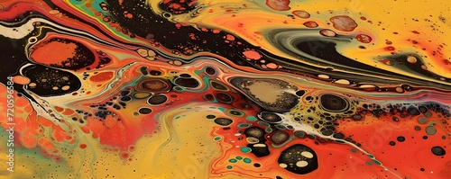 Otherworldly Marbleized Colors Banner