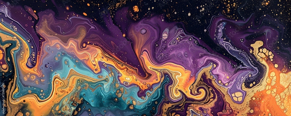 Ethereal Galaxy Brushstrokes Banner Ethereal Galaxy Brushstrokes Banner