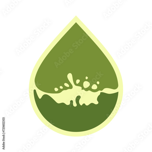 Oil drop icon, can be used for logo and brand name, vector illustration