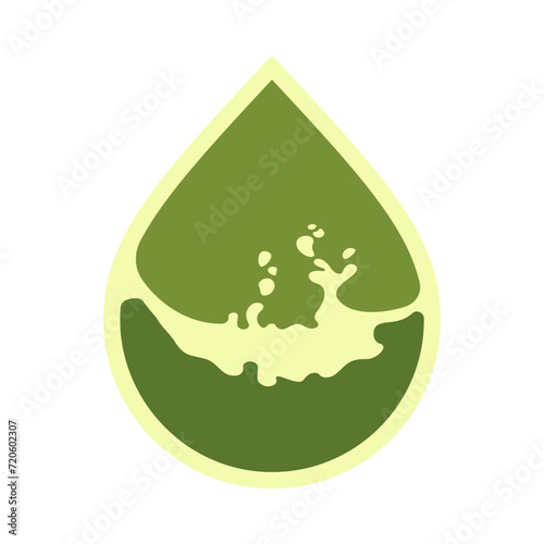 Oil drop icon, can be used for logo and brand name, vector illustration
