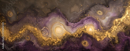 Galactic Fusion Watercolor Art