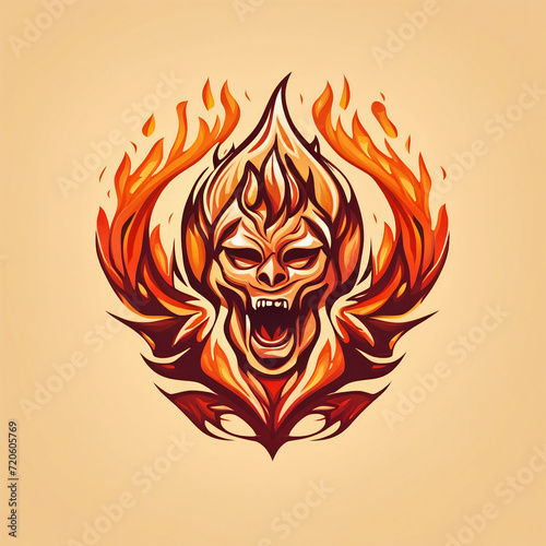 fire logo design illustration