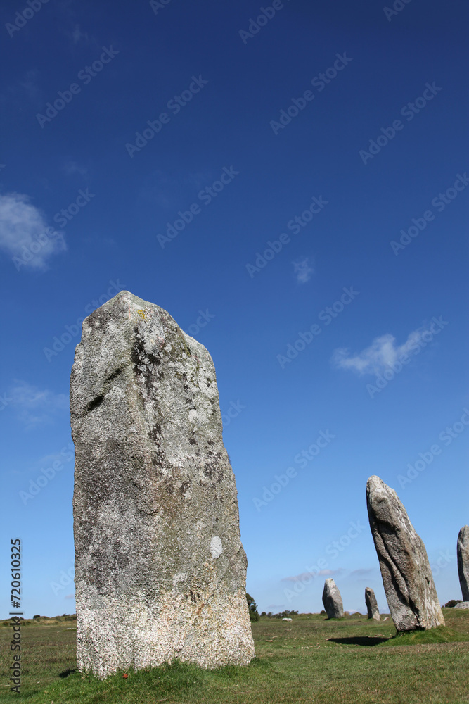 The Hurlers, stone circle, Minions, near Bodmin, Cornwall, UK