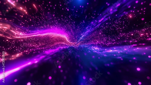 Wallpaper Mural Vibrant trails of light dance across the screen mimicking the beauty of celestial constellations in a stunning equalizer display. Torontodigital.ca