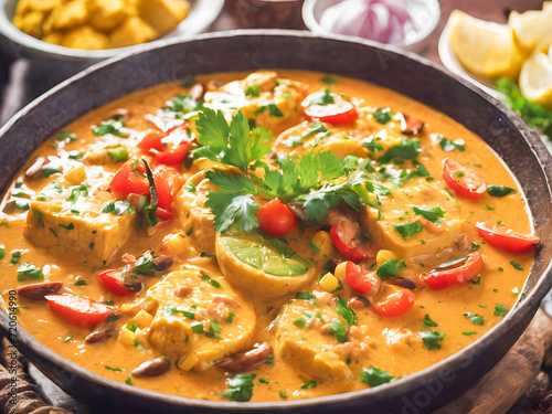 Paneer Butter Masala or Cheese Cottage Curry, Indian Cuisine photo