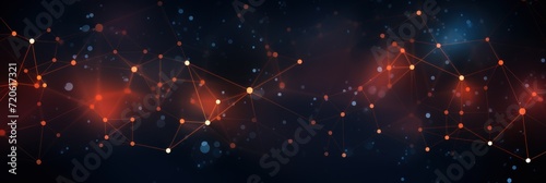Abstract auburn background with connection and network concept, cyber blockchain