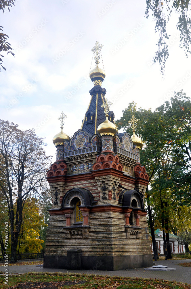 Chapel at the tomb of the family of princes Paskevich in Gomel, Belarus.
