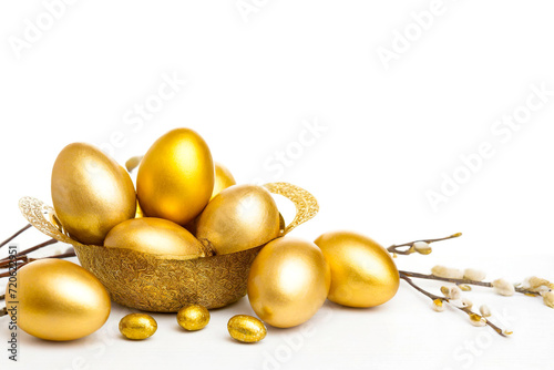 Goldene Ostereier, Dekoration, Ostern 