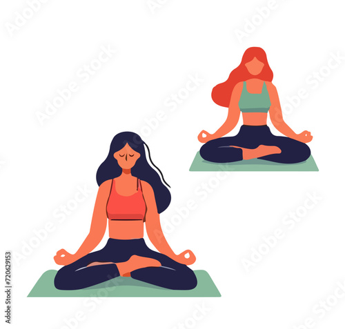 illustration of yoga pose