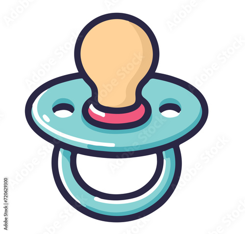 baby pacifier vector illustration
